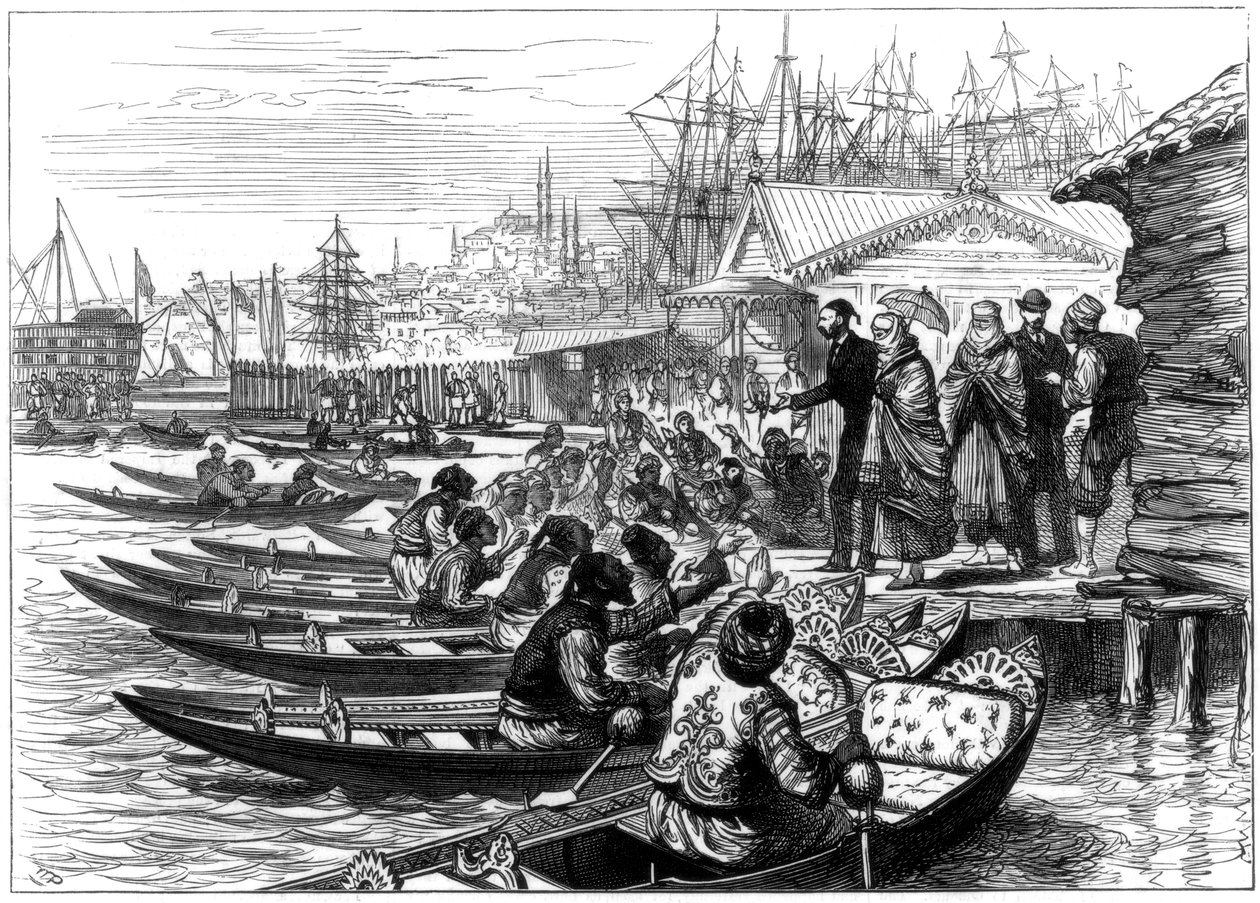 Wynajęcie kaika, Konstantynopol, 1877 autorstwa Unbekannt