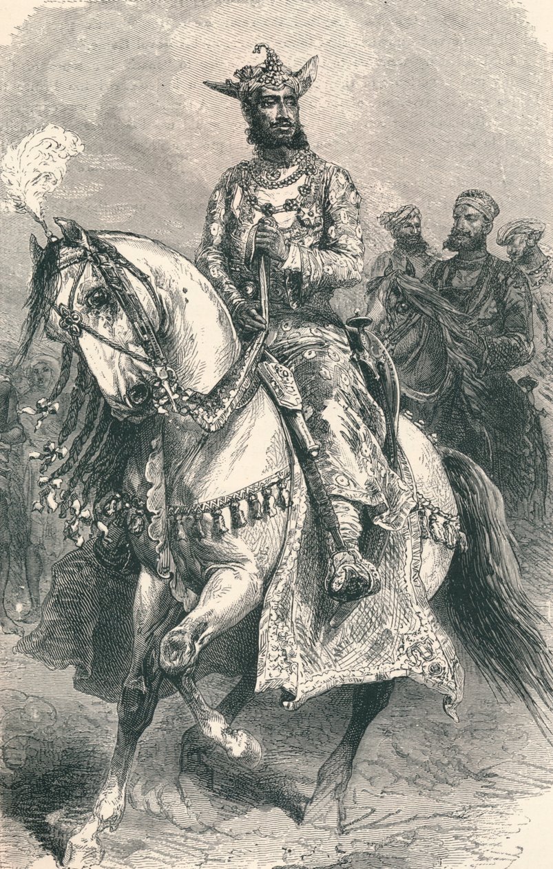 Jego Wysokość Maharadża Gwalior, 1896. autorstwa Unbekannt