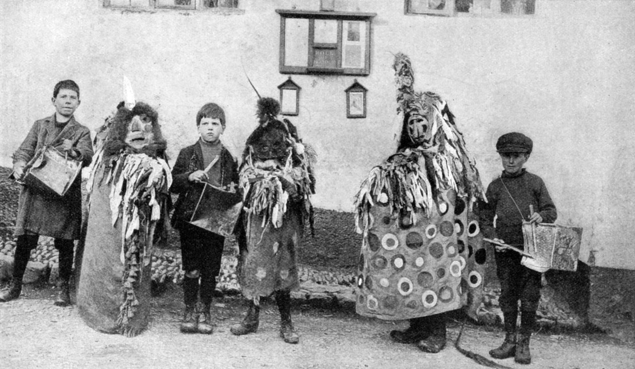 Hobby-koń, uroczystości pierwszomajowe, Somerset, ok. 1922 r. autorstwa Unbekannt