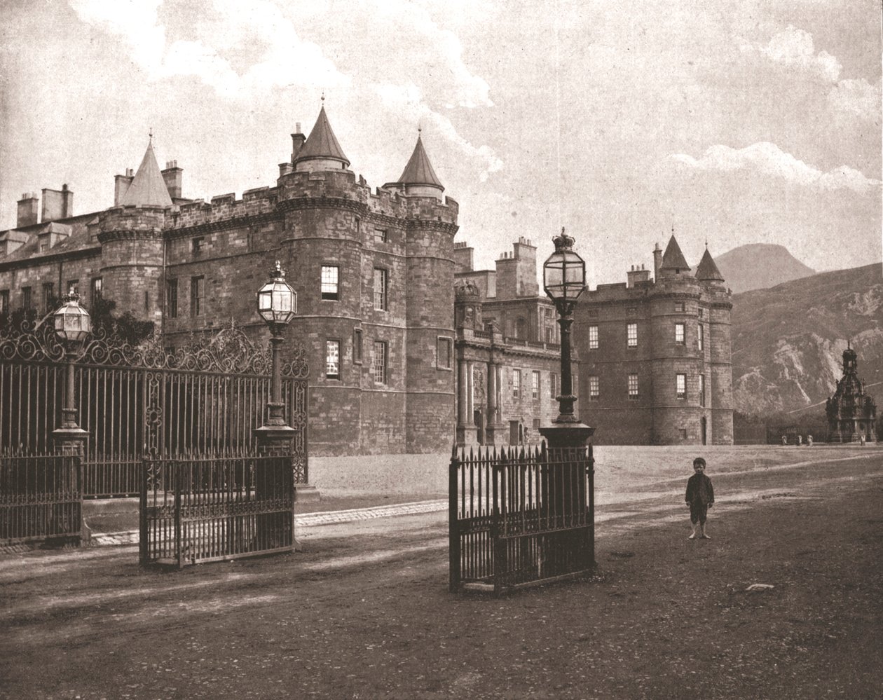 Holyroodhouse, Edynburg, Szkocja, 1894. autorstwa Unbekannt