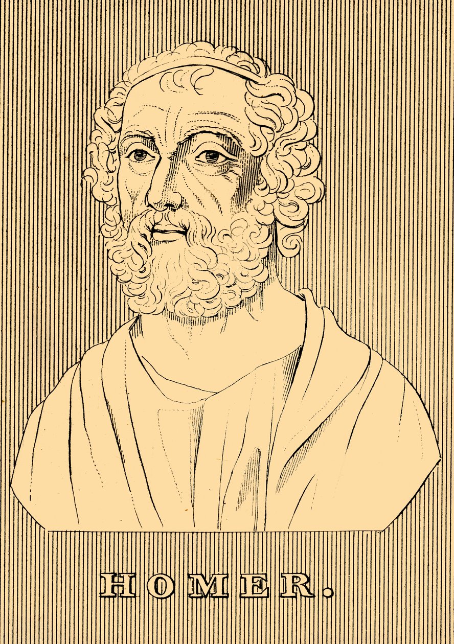 Homer, c800-701 pne, 1830. autorstwa Unbekannt