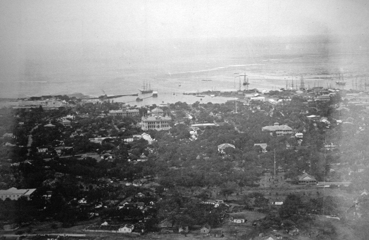 Port Honolulu, Hawaje, 1885 autorstwa Unbekannt