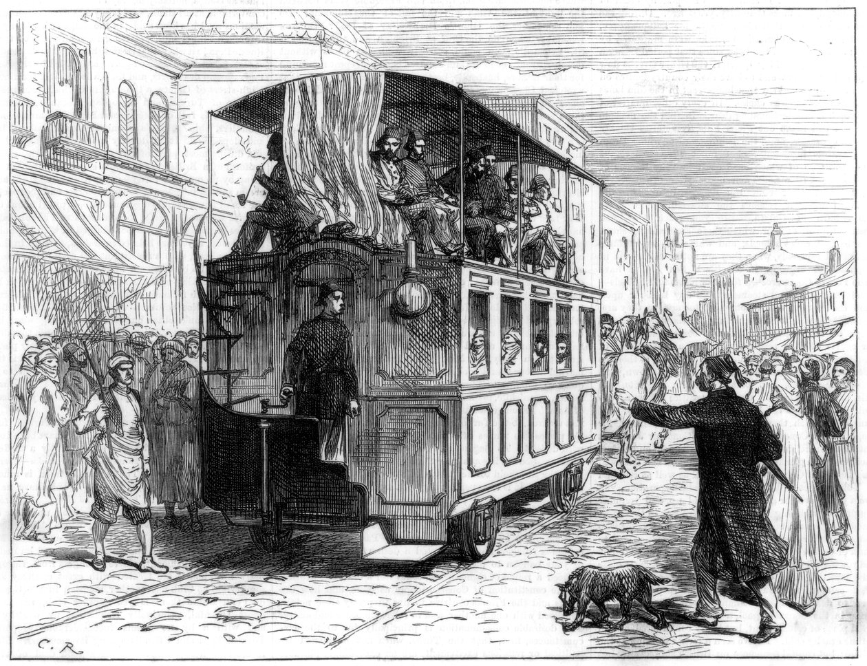 Tramwaj konny, Konstantynopol, 1877 autorstwa Unbekannt