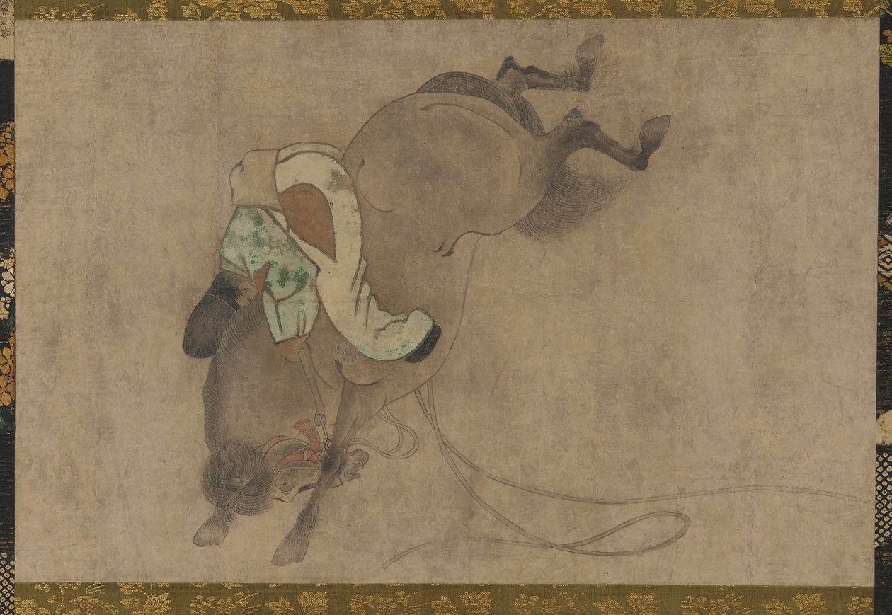 Koń i jeździec, okres Momoyama, 1568-1615. autorstwa Unbekannt