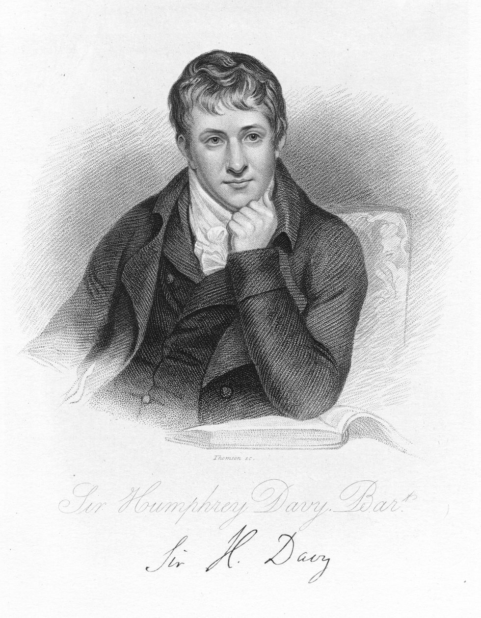 Humphry Davy, angielski chemik w 1803 r., ok. 1870 r. autorstwa Unbekannt