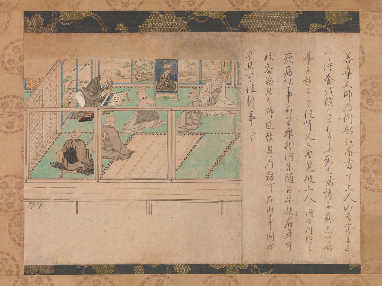 Ilustrowana biografia Honena Shuikotokuden-e, ca. 1310-20. autorstwa Unbekannt