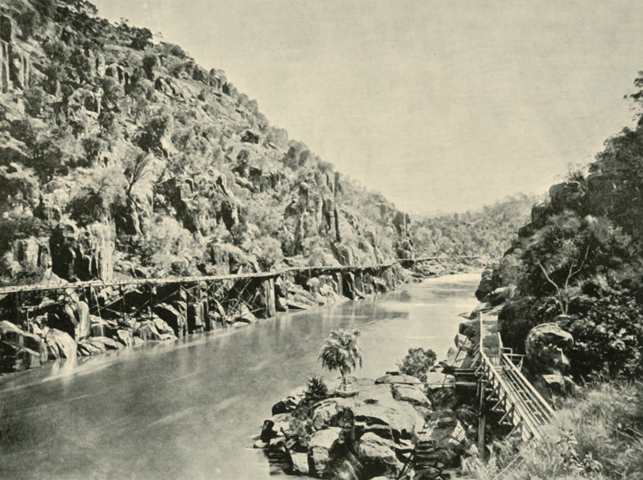 W wąwozie katarakty, 1901. autorstwa Unbekannt