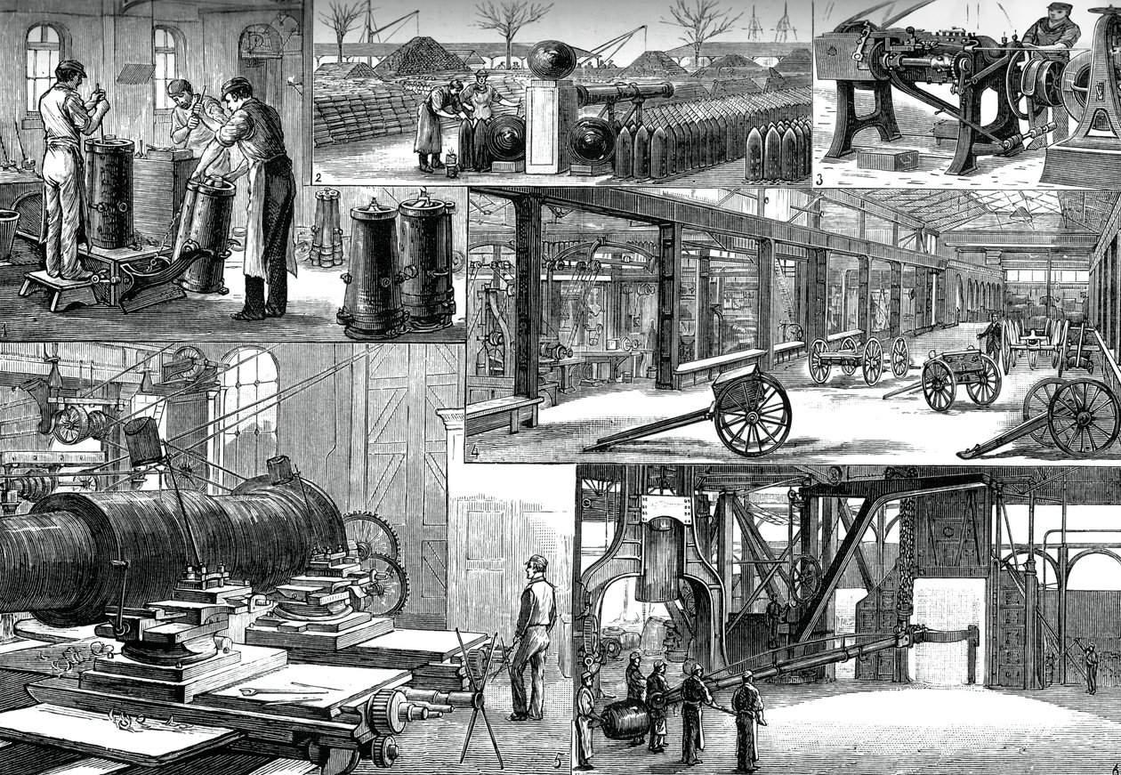 W Królewskim Arsenale, Woolwich, ok. 1880 r. autorstwa Unbekannt