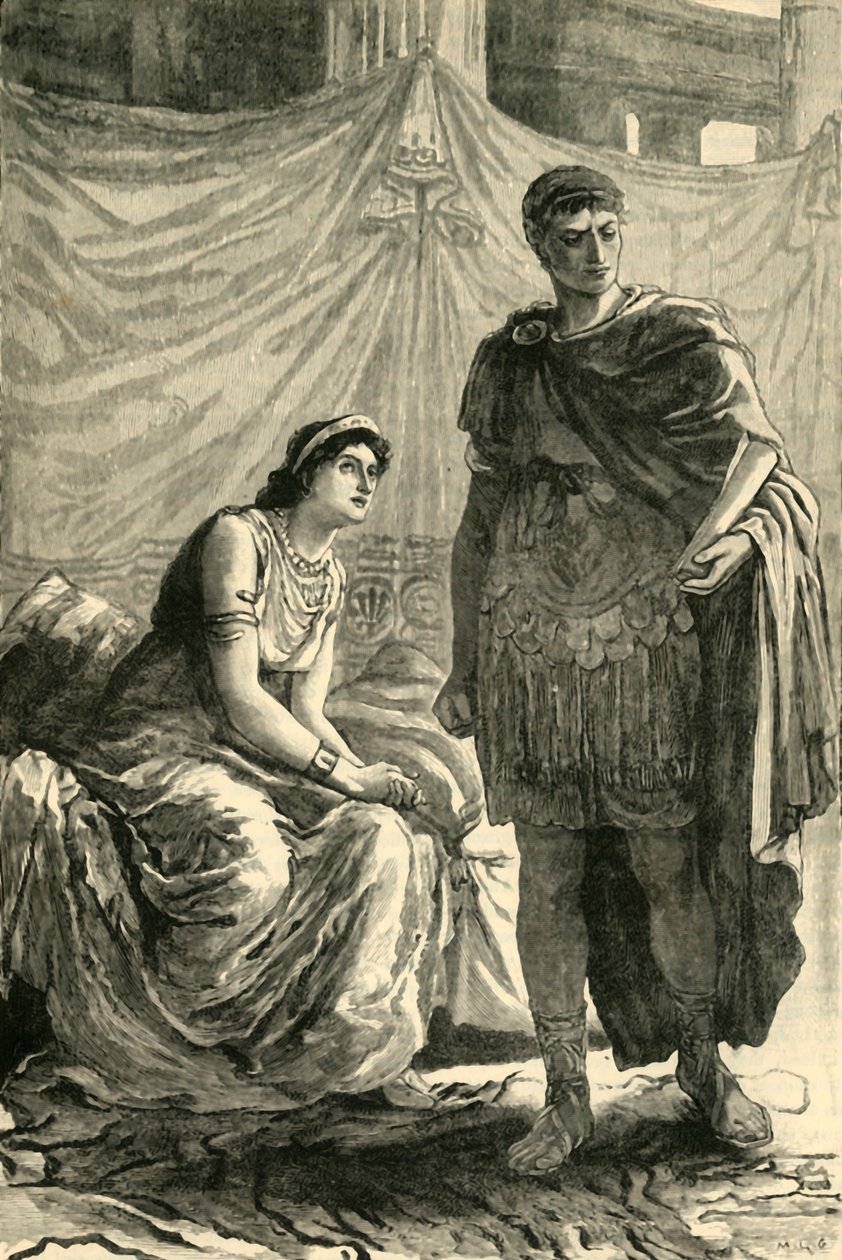 Wywiad między Oktawianem a Kleopatrą, 1890. autorstwa Unbekannt