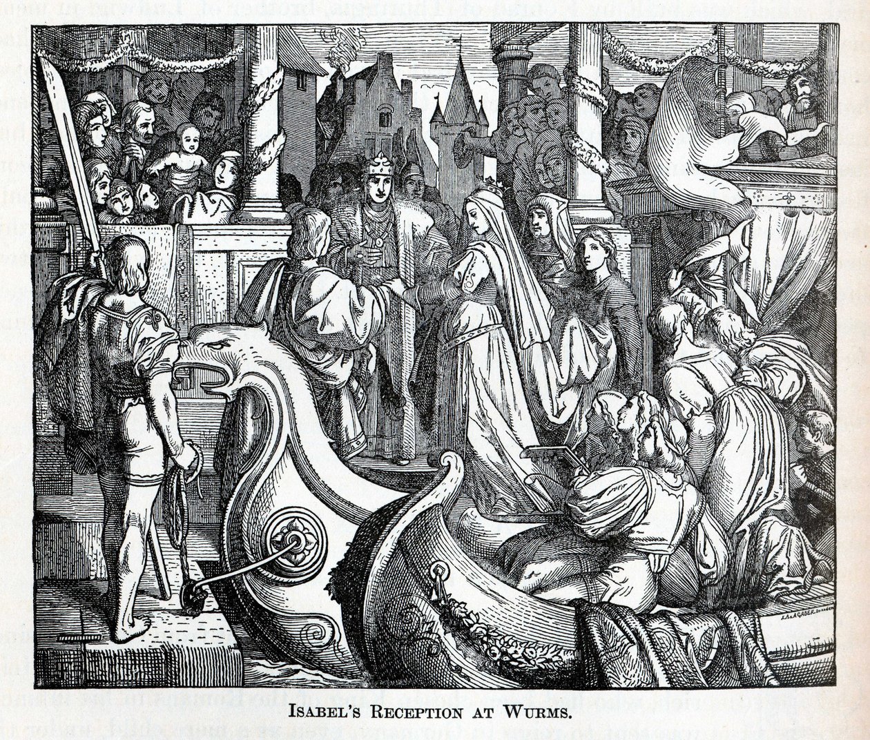 Przyjęcie Isabels w Worms, 1882 r autorstwa Unbekannt
