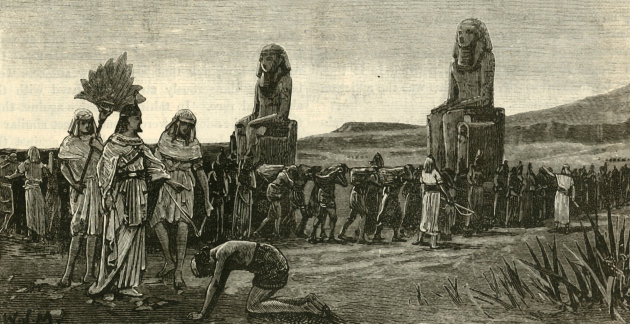 Izraelici i ich kierownicy, 1890. autorstwa Unbekannt