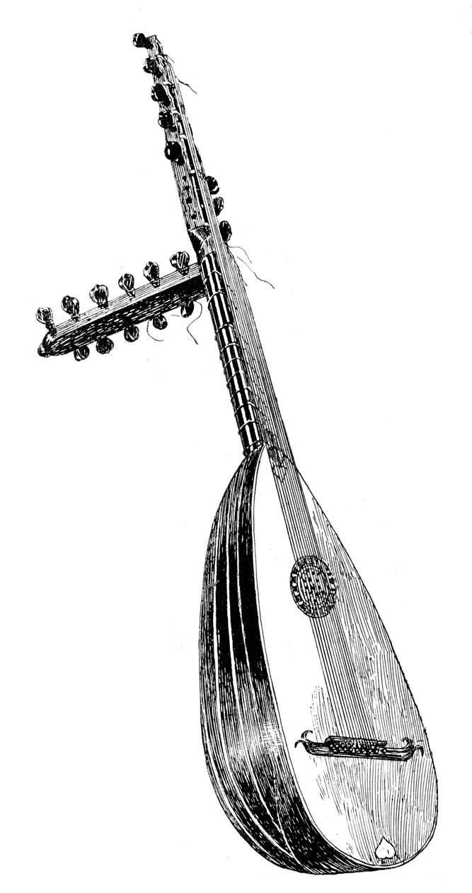 Włoska teorba, XVI w., 1901 autorstwa Unbekannt