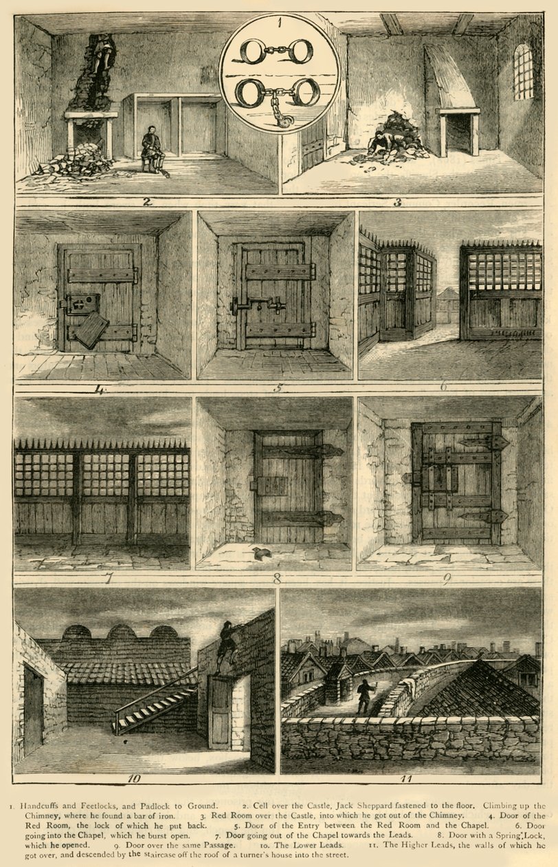Ucieczki Jacka Shepparda, ok. 1872 r. autorstwa Unbekannt