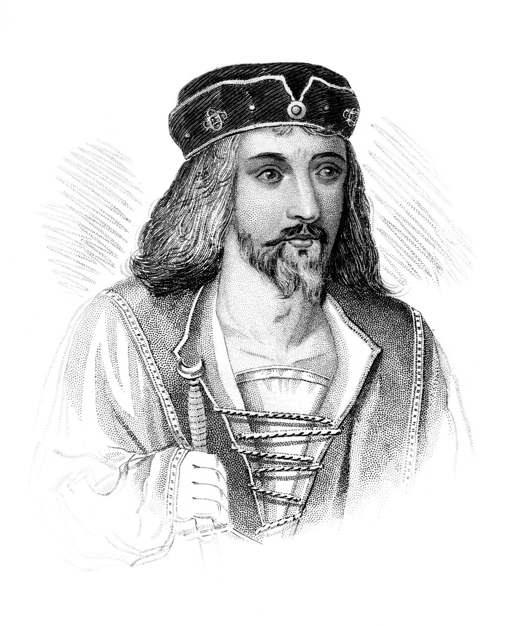 Jakub I, król Szkocji, c1850 autorstwa Unbekannt