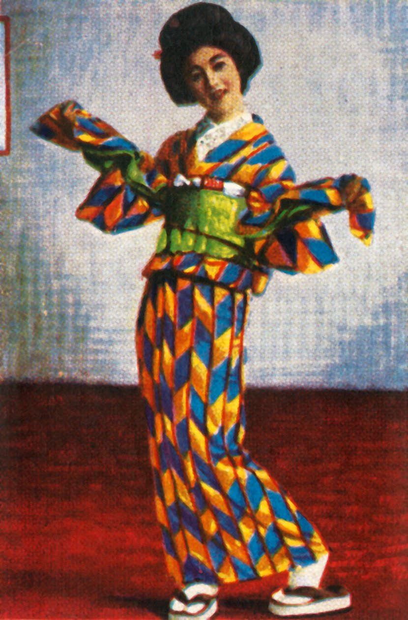 Tancerka japońskiej gejszy, ok. 1928. autorstwa Unbekannt