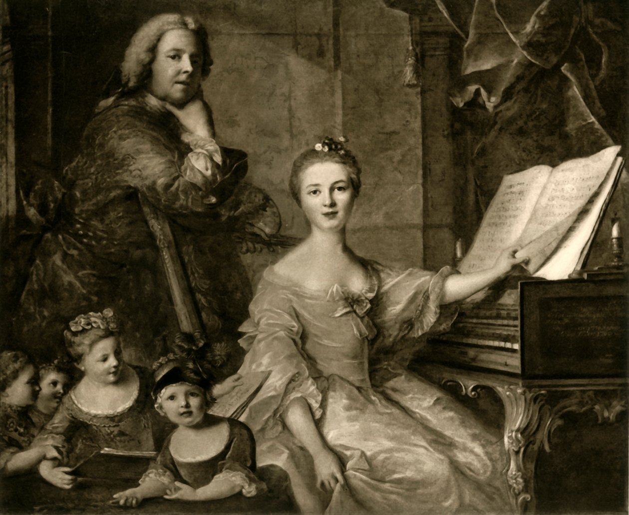 Jean-Marc Nattier i jego rodzina, 1730-1762, 1903. autorstwa Unbekannt