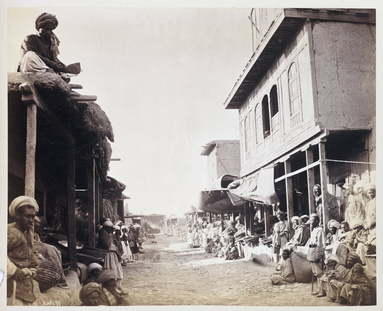 Jellallabad, główna ulica”, ok. 1878 r. autorstwa Unbekannt