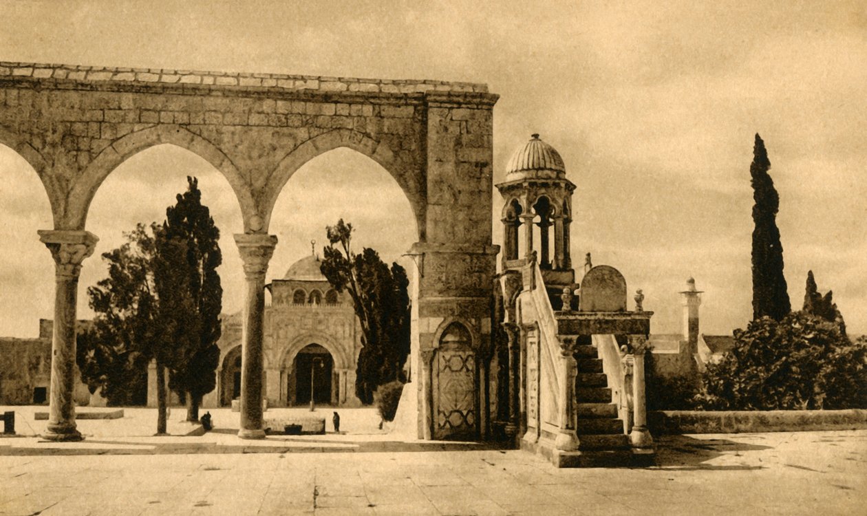 Jerozolima - Meczet El-Aksa, c1918-c1939. autorstwa Unbekannt