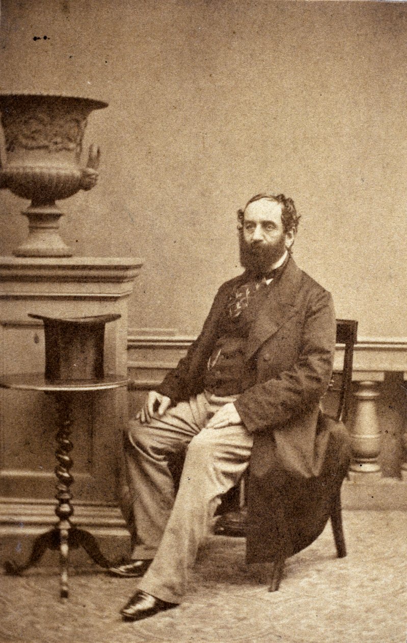 John Elliotson, brytyjski lekarz, ok. 1860 r. autorstwa Unbekannt
