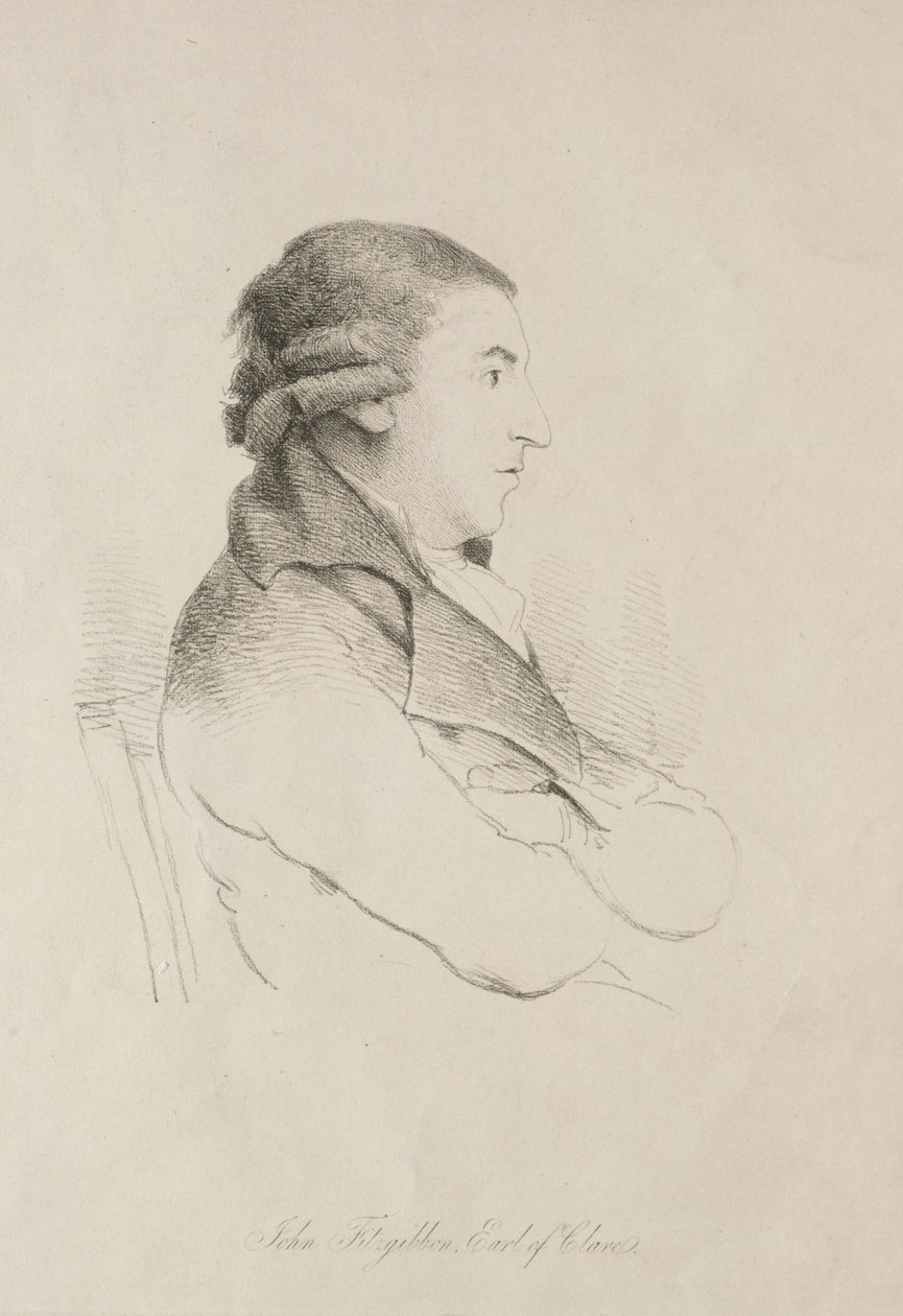 John Fitzgibbon, hrabia Clare, początek XIX wieku. autorstwa Unbekannt