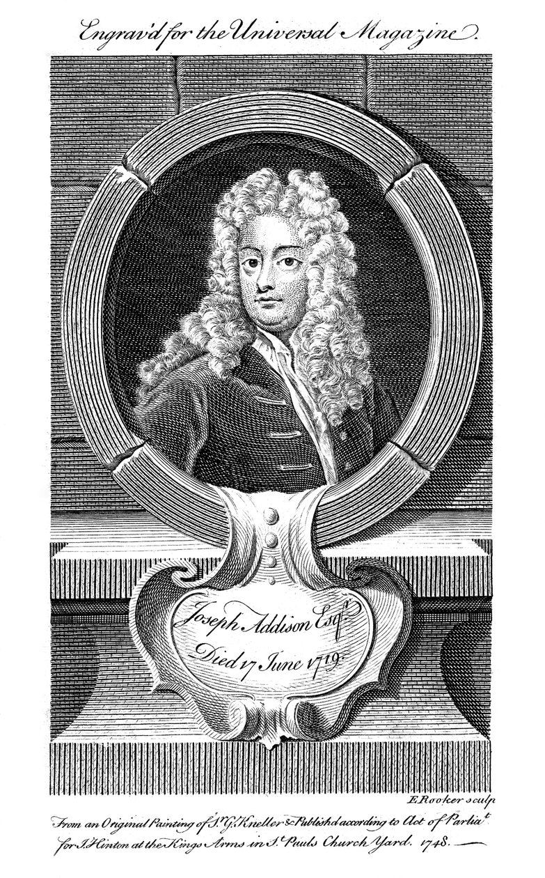 Joseph Addison, angielski polityk i pisarz, XIX wiek autorstwa Unbekannt