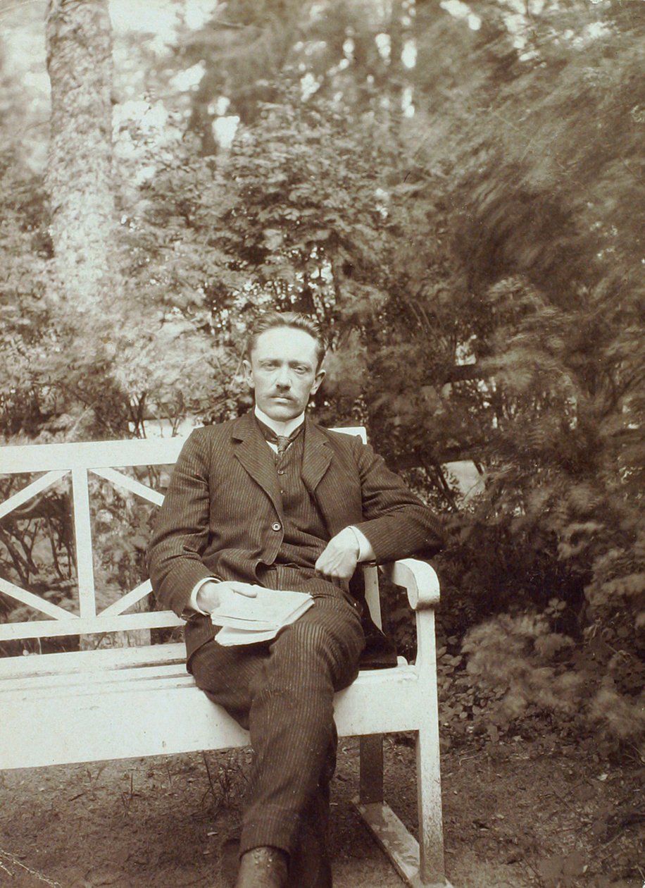 Jurgis Baltrusaitis, poeta litewski, początek XX wieku autorstwa Unbekannt
