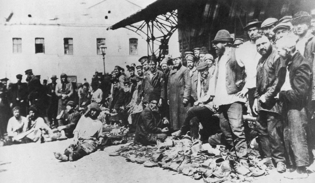 Targowisko Khitrov, Moskwa, Rosja, 1900 autorstwa Unbekannt