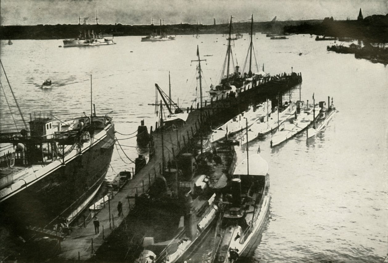 Port w Kilonii, 1919. autorstwa Unbekannt