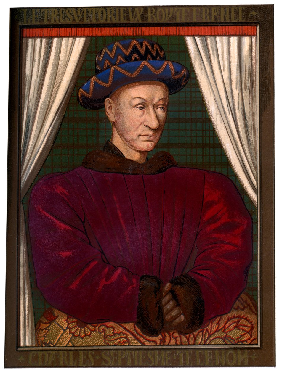 Król Francji Karol VII 1403-1461, c1445 1849 autorstwa Unbekannt