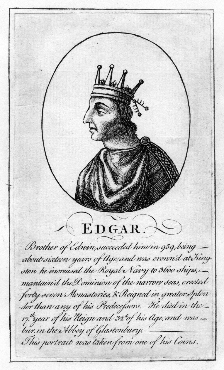 Król Edgar Anglii, 944-975 AD autorstwa Unbekannt