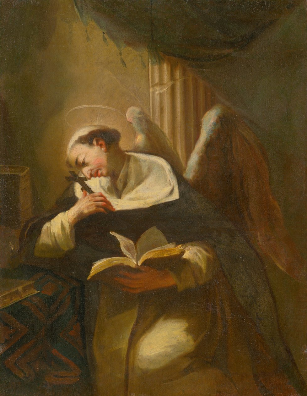 Klęcząc, medytując Saint autorstwa Unbekannt