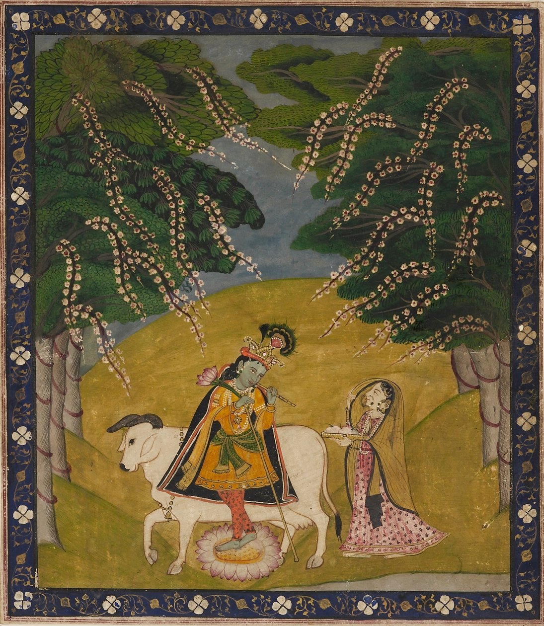 Krishna ofiarowany ciastka, XIX-XX w. autorstwa Unbekannt