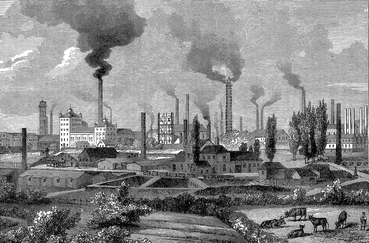 Zakłady Kruppsa, Essen, Niemcy, 1896 autorstwa Unbekannt