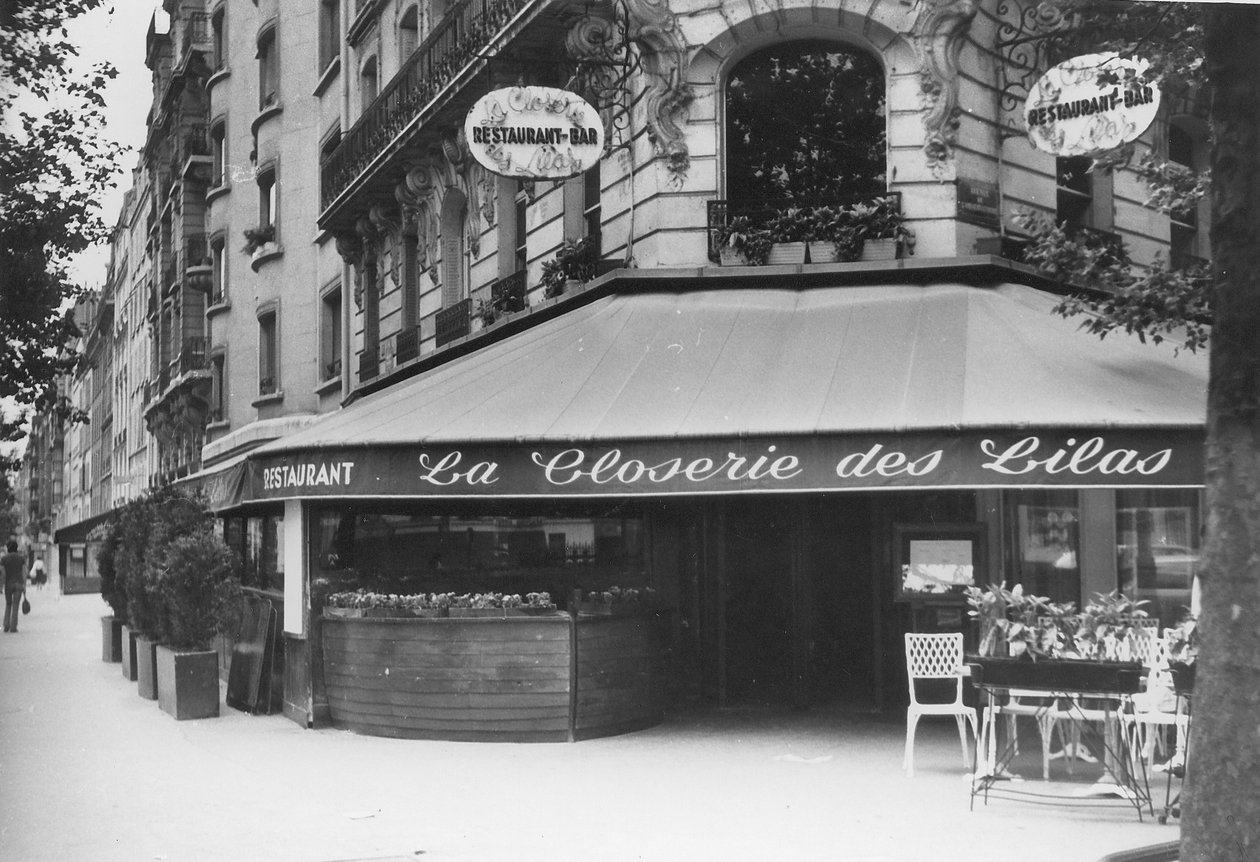 La Closerie des Lilas, Montparnasse. autorstwa Unbekannt
