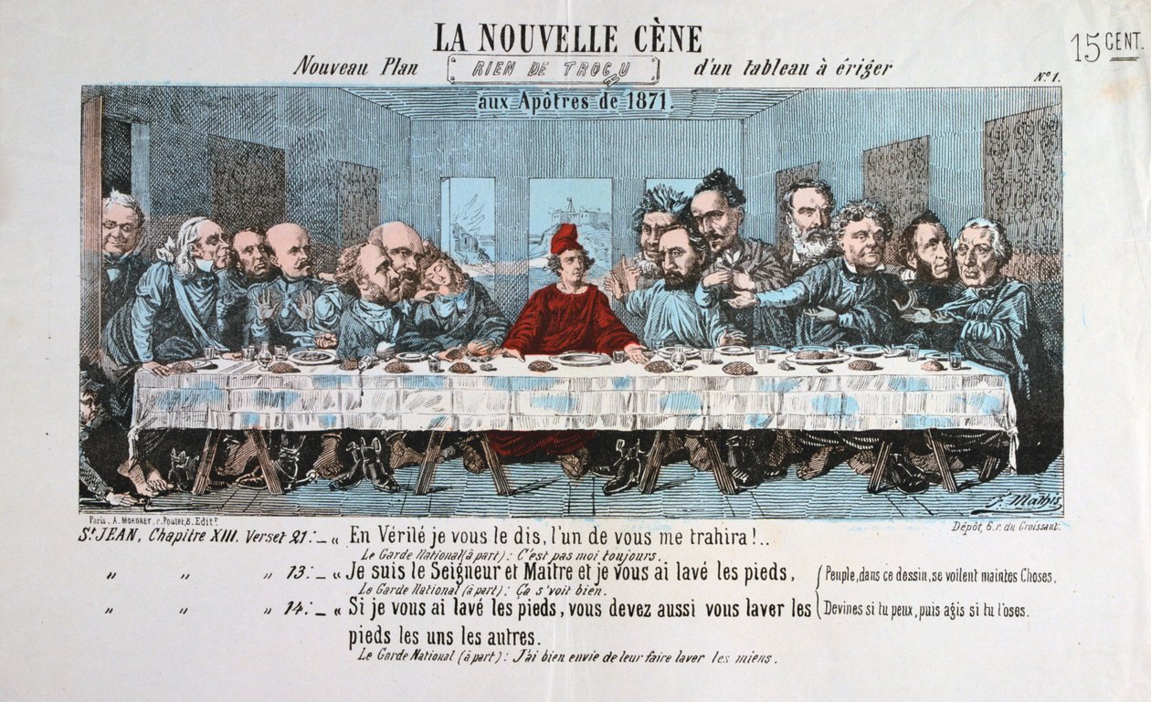 Nowa Wieczerza, Komuna Paryska, 1871 autorstwa Unbekannt