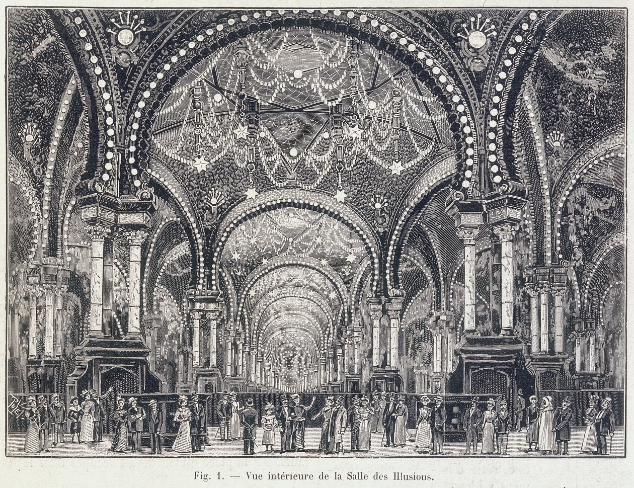 Sala Iluzji, Paryż, wrzesień 1900 autorstwa Unbekannt