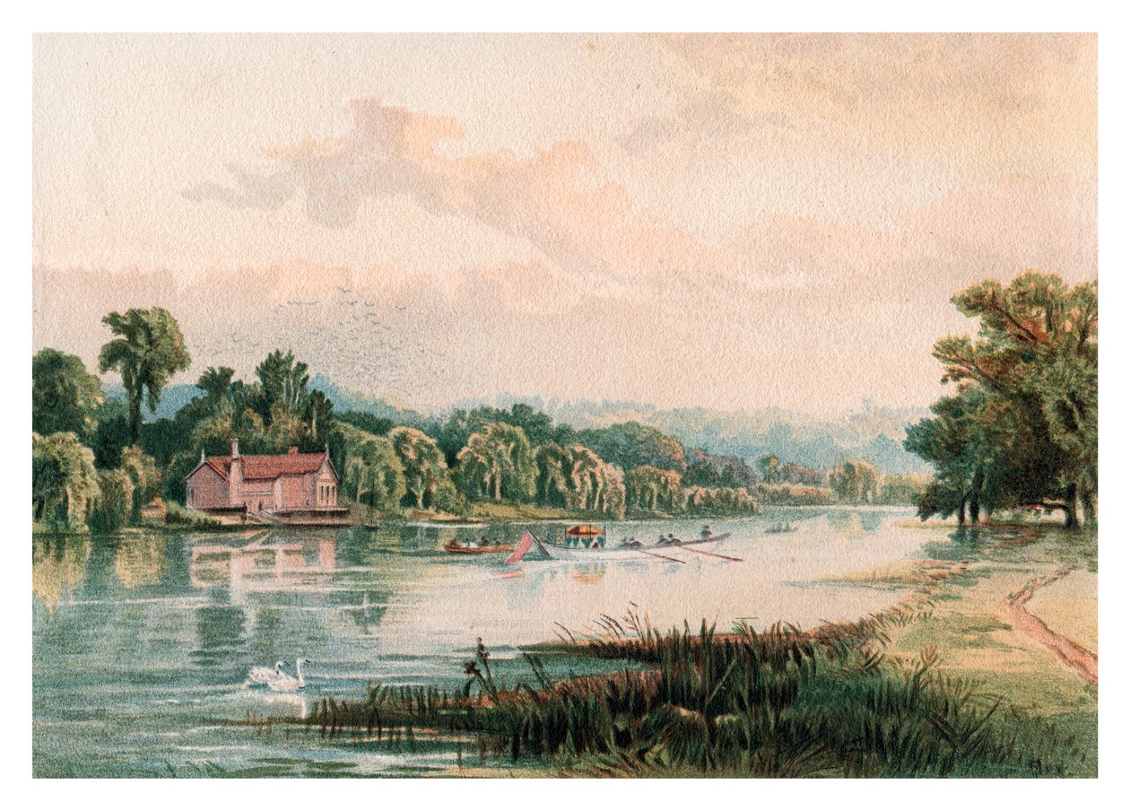 Jezioro w Virginia Water, 1880 autorstwa Unbekannt