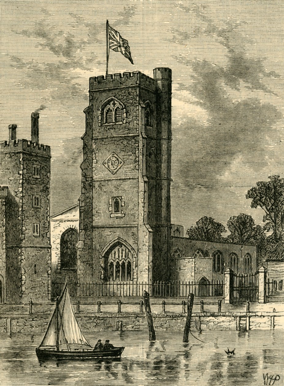 Kościół Lambeth 1825, c1878. autorstwa Unbekannt