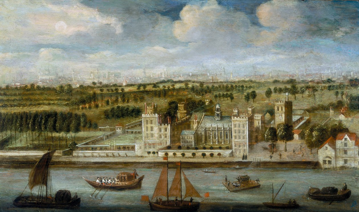„Pałac Lambeth”, c1715 autorstwa Unbekannt