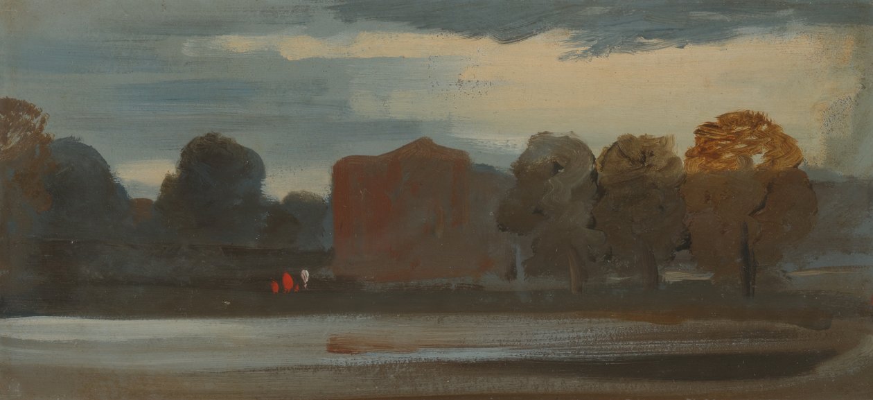 Krajobraz z jeziorem, 1828-1829. autorstwa Unbekannt