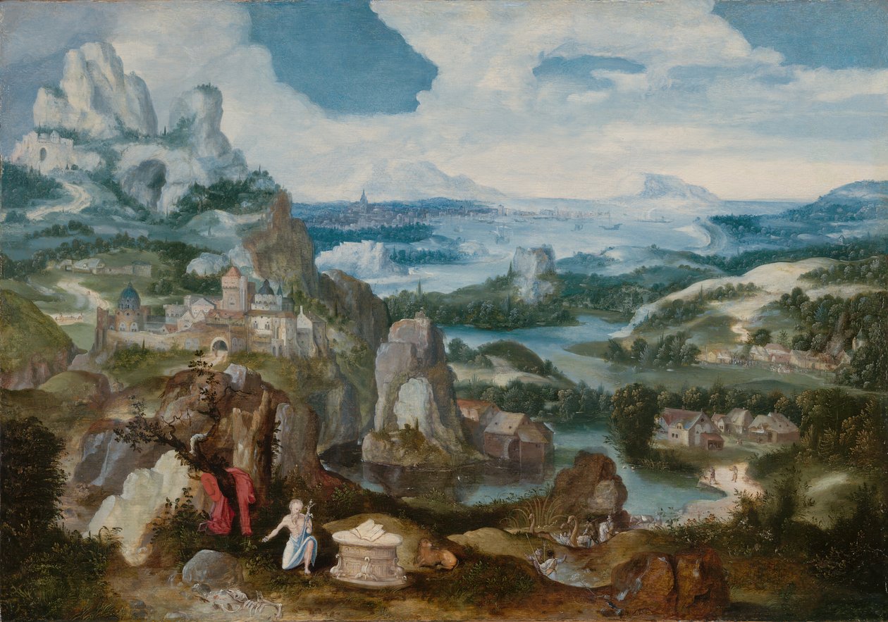 Pejzaż z pokutnikiem św. Hieronima, 153040. autorstwa Unbekannt