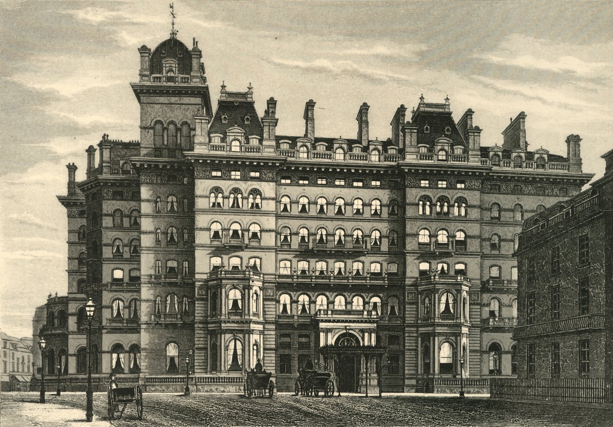 Hotel Langham, ok. 1876 r. autorstwa Unbekannt