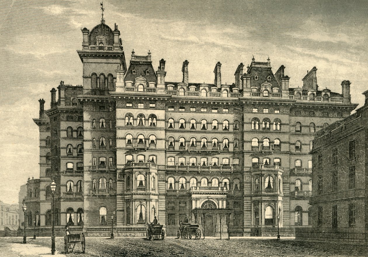 Hotel Langham, ok. 1878 r. autorstwa Unbekannt