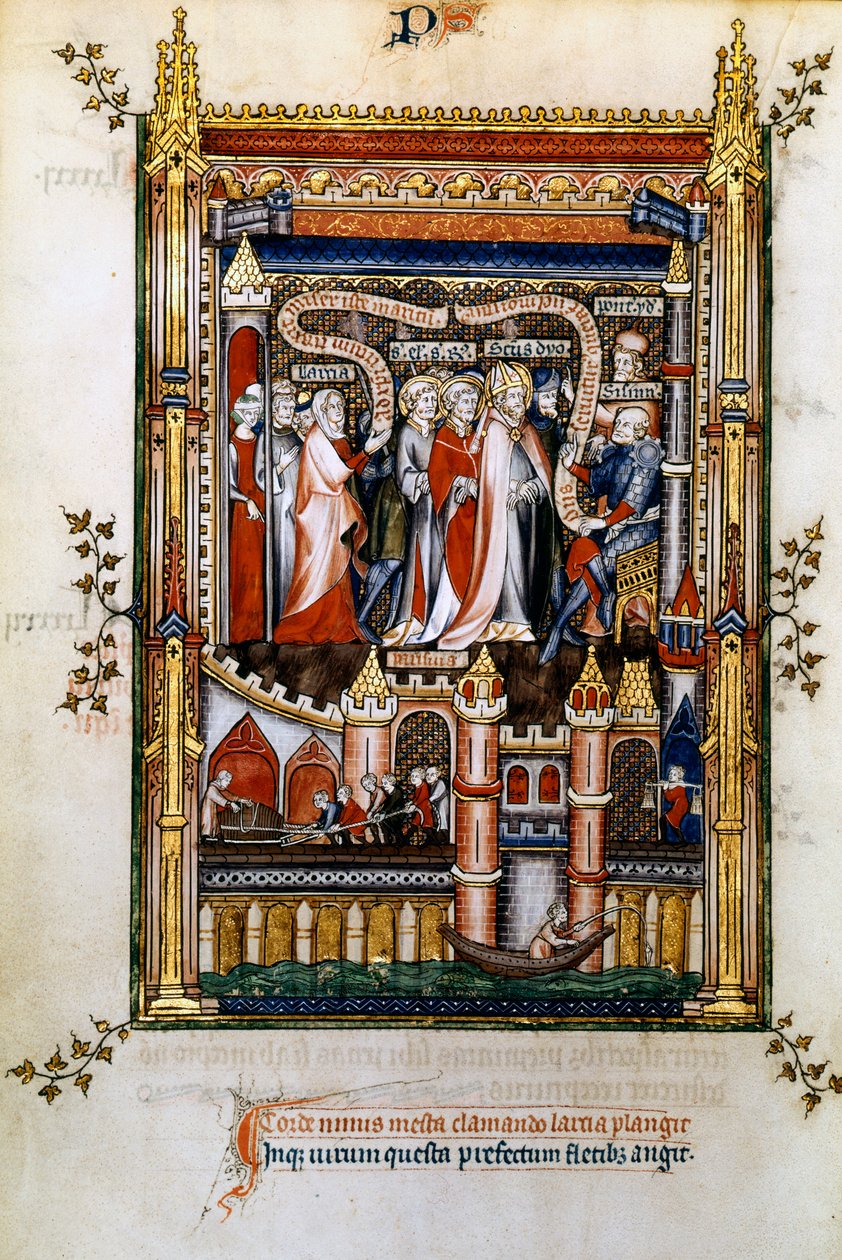 Larcia oskarża św. Denisa, 1317 autorstwa Unbekannt
