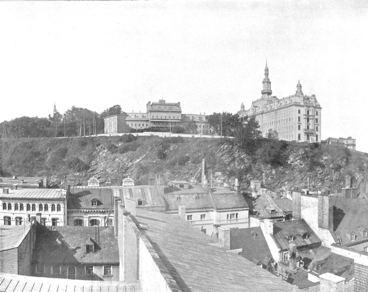 Budynki uniwersytetu Laval, miasto Quebec, Kanada, ok. 1900 r. autorstwa Unbekannt
