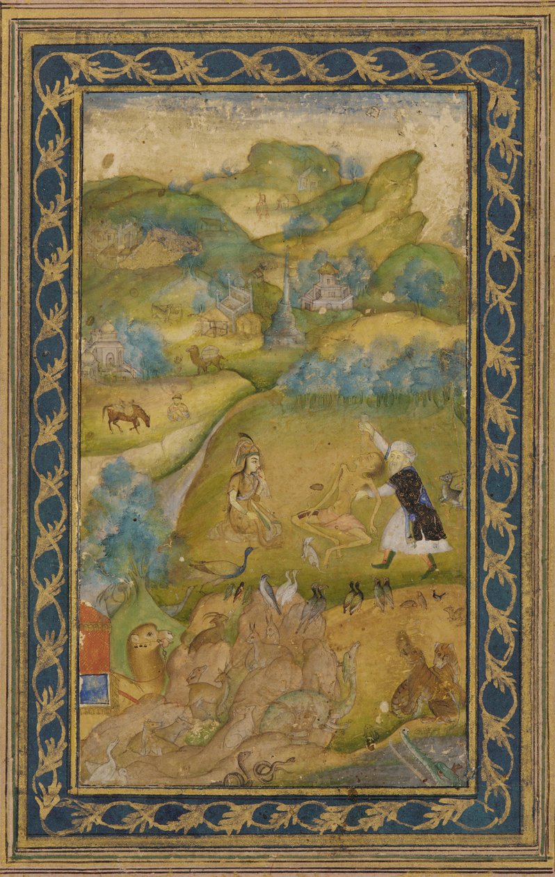 Layla i Majnun, dynastia Mogołów, XVII wiek. autorstwa Unbekannt