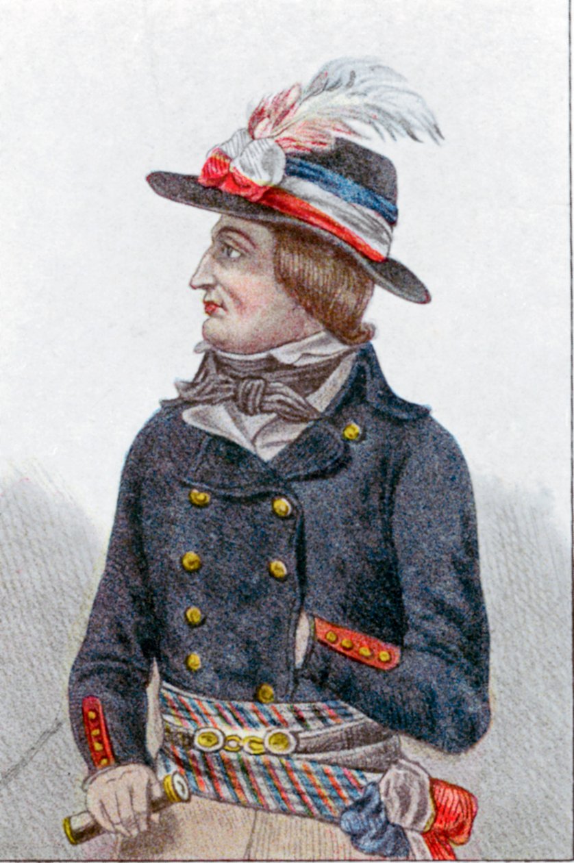 Lazare Nicolas Marguerite Carnot, francuski rewolucjonista autorstwa Unbekannt