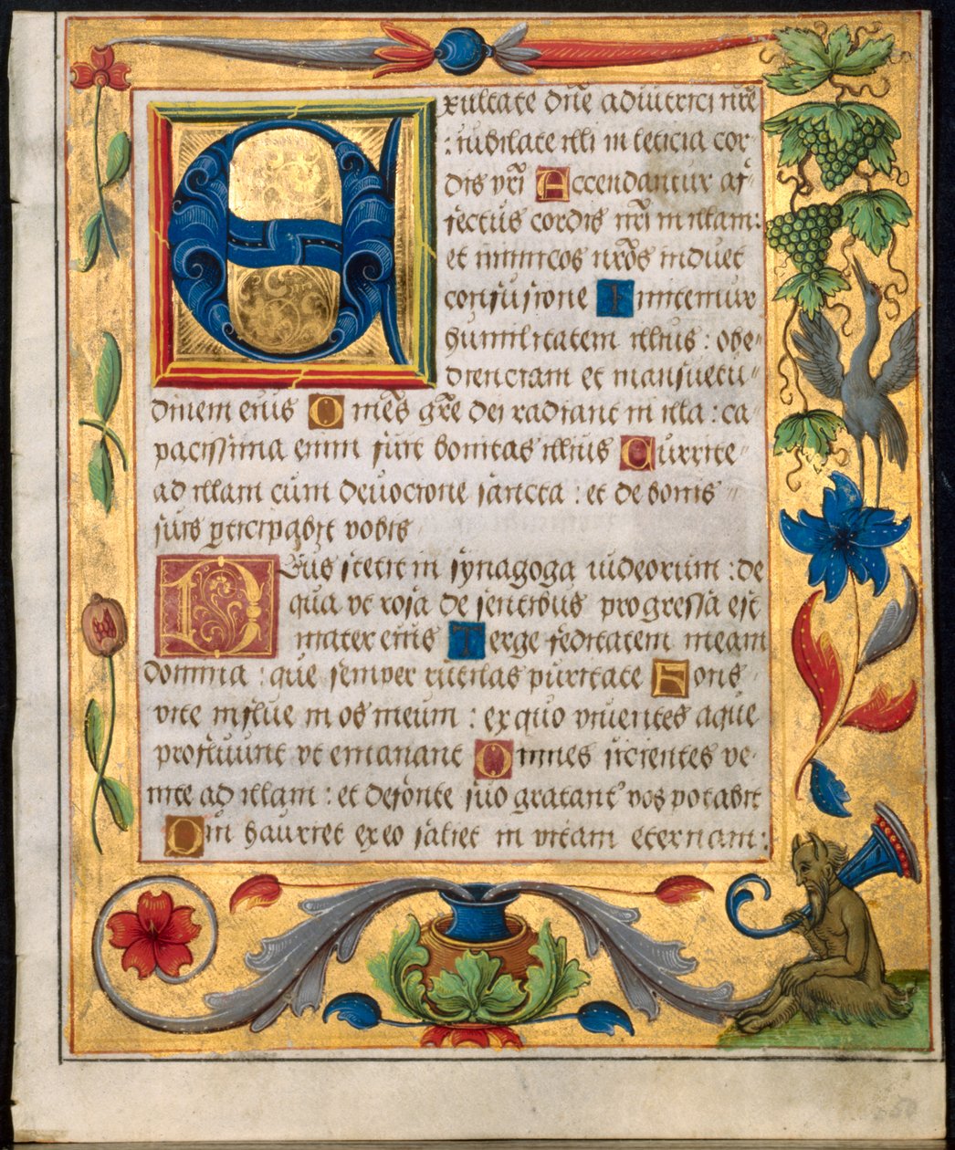 Kartka z psałterza i modlitewnika, c. 1524. autorstwa Unbekannt
