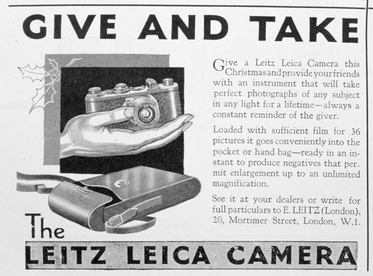 Reklama aparatu Leitz Leica, koniec lat 20. autorstwa Unbekannt