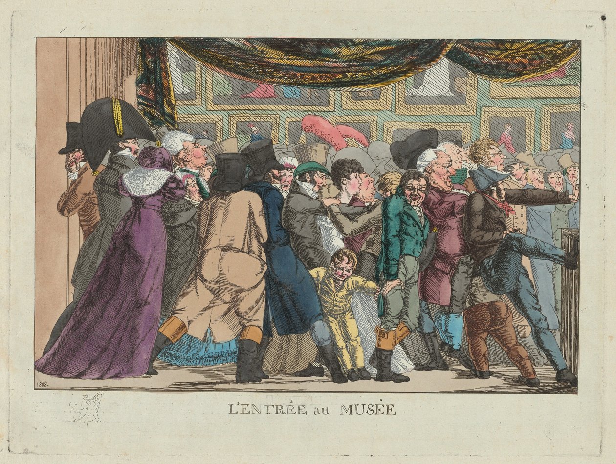 Wejście do Muzeum Wejście do Muzeum, 1808 r. autorstwa Unbekannt